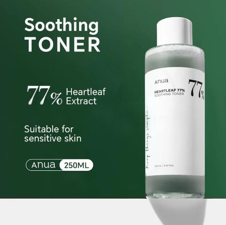 ANUA Heartleaf Toner 250ml – Calming & Moisturizing
