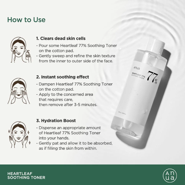 ANUA Heartleaf Toner 250ml – Calming & Moisturizing