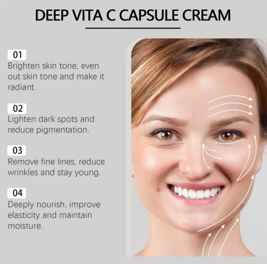 Deep Vita C Capsule Cream Face Gel Moisturizer