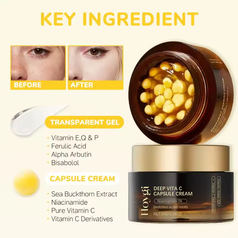 Deep Vita C Capsule Cream Face Gel Moisturizer