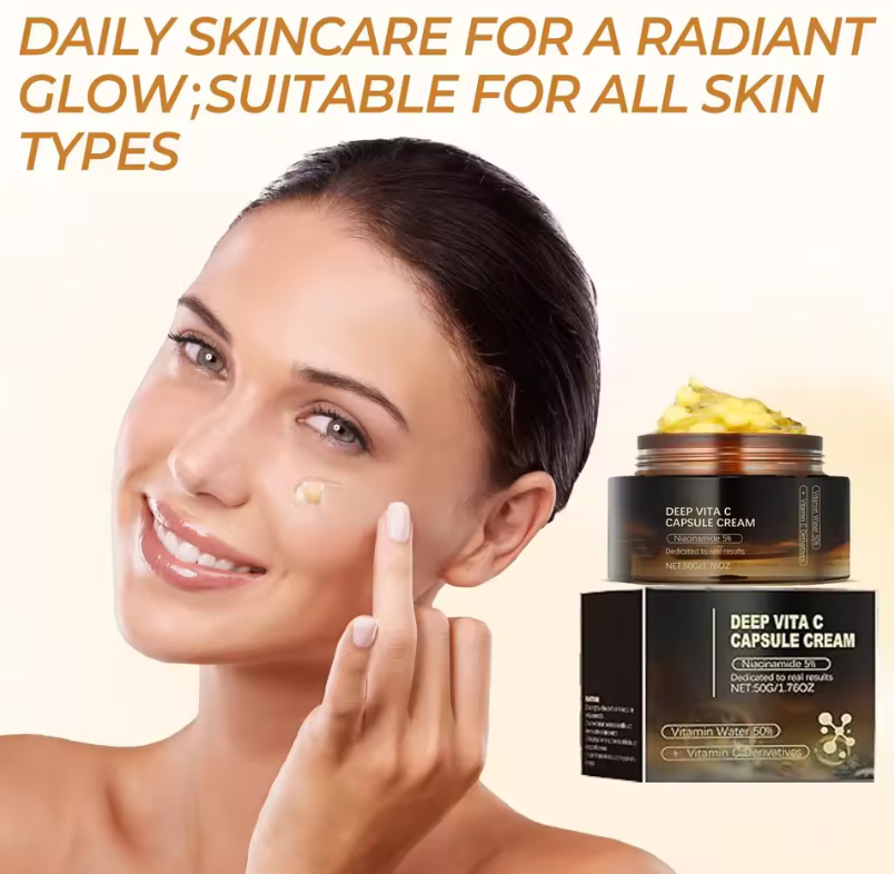Deep Vita C Capsule Cream Face Gel Moisturizer